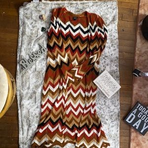 Rue 21 boho long chevron cardigan